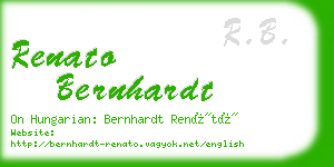 renato bernhardt business card